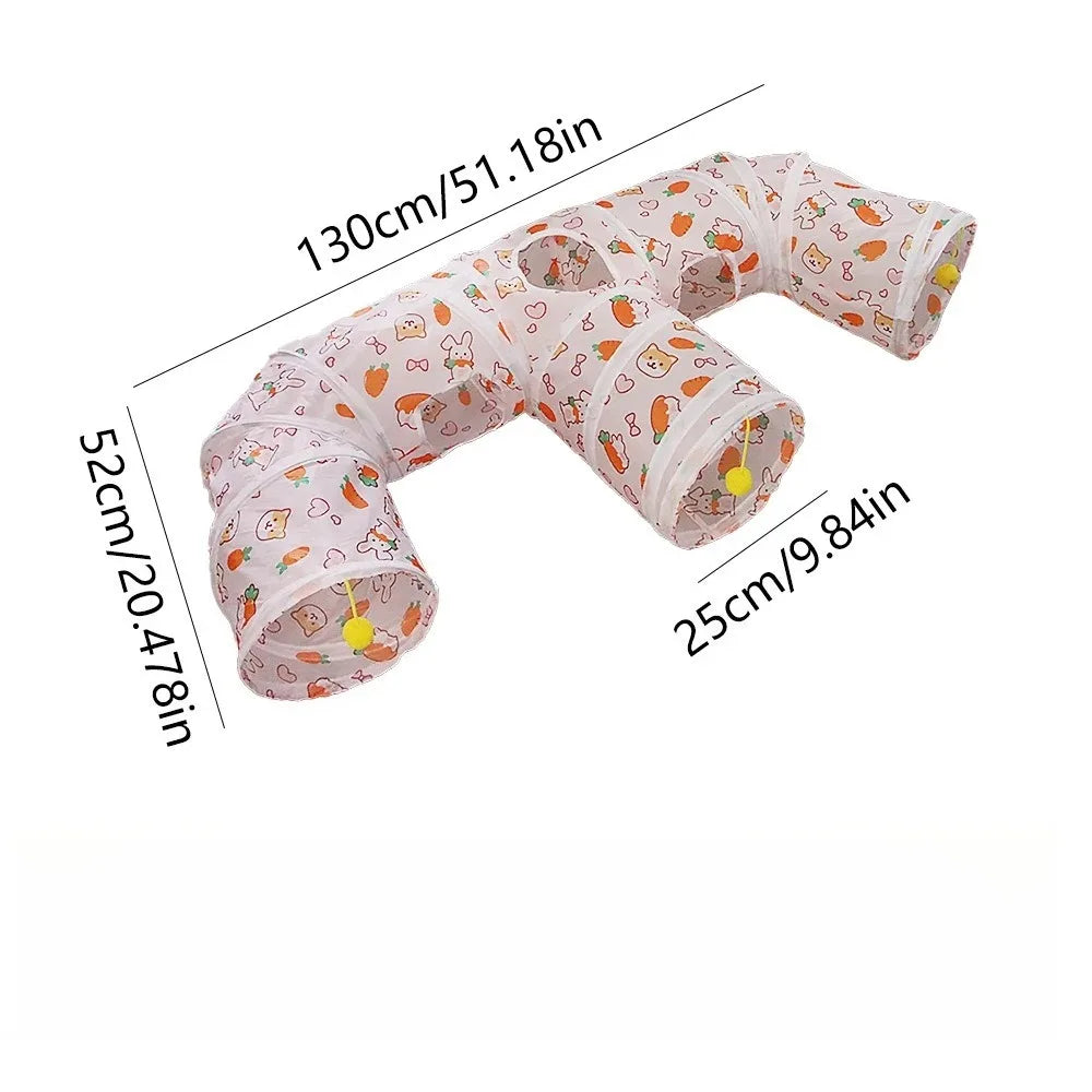 Three Ways Tunnel Cubes Foldable Bending Fun Toy