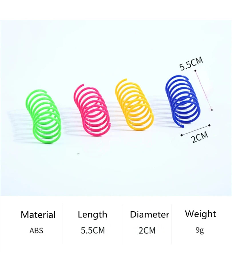 Cat Toys Wide Durable Heavy Gauge Cat Spring Toy 4/8/16/20pcs