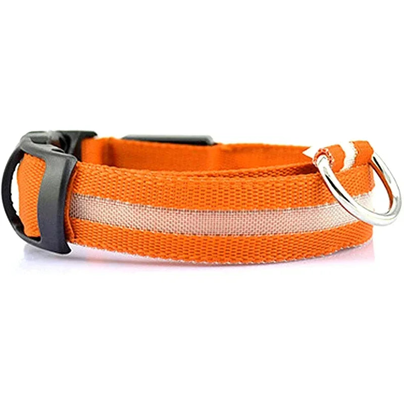 LED Glowing Dog Collars Waterproof Safety Necklace