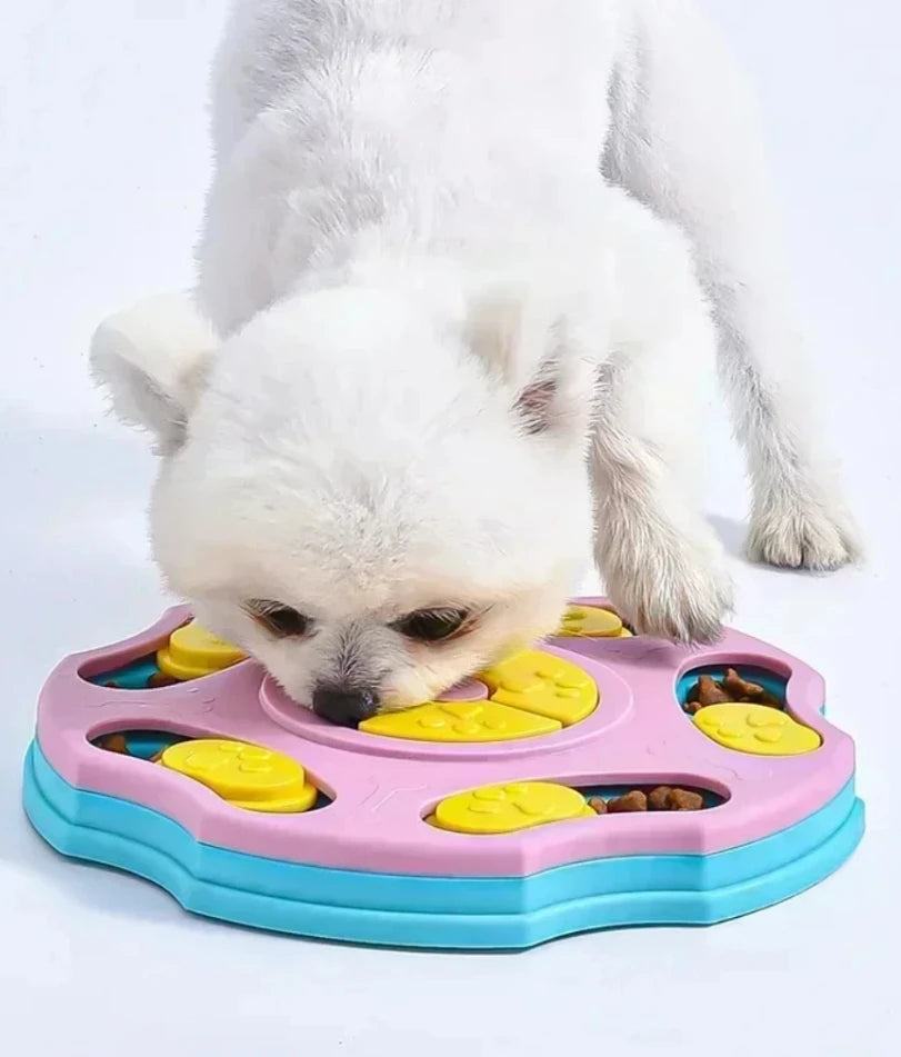 Dog Puzzle Toys Slow Feeder NonSlip Bowl