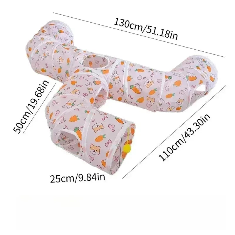 Three Ways Tunnel Cubes Foldable Bending Fun Toy