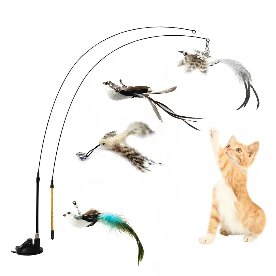 Simulation Bird Interactive Funny Cat Stick Toy