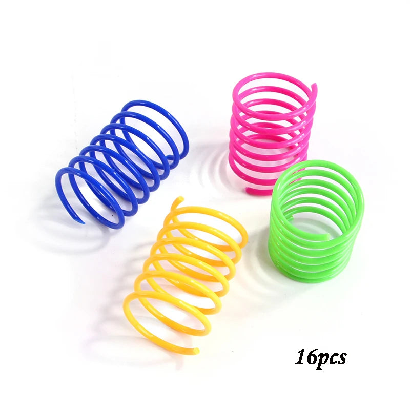 Cat Toys Wide Durable Heavy Gauge Cat Spring Toy 4/8/16/20pcs