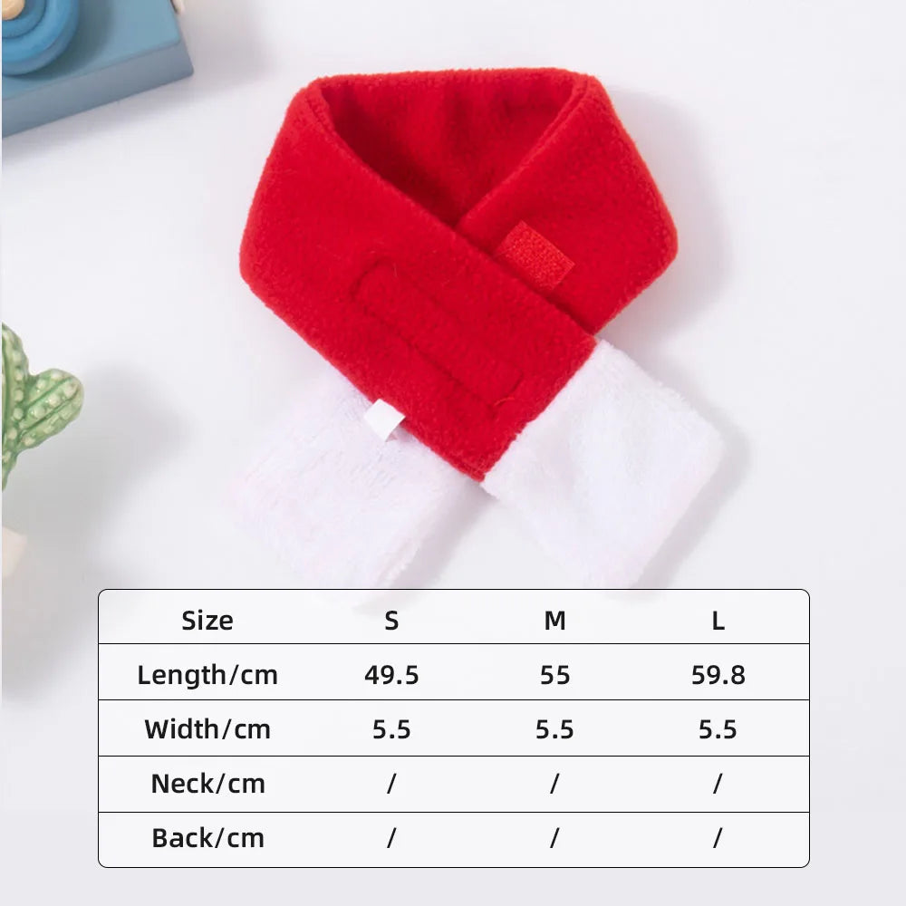 Christmas Santa Pet Costume Set Dog Cat Puppy Santa Hat And Scarf New Year Holiday Gift
