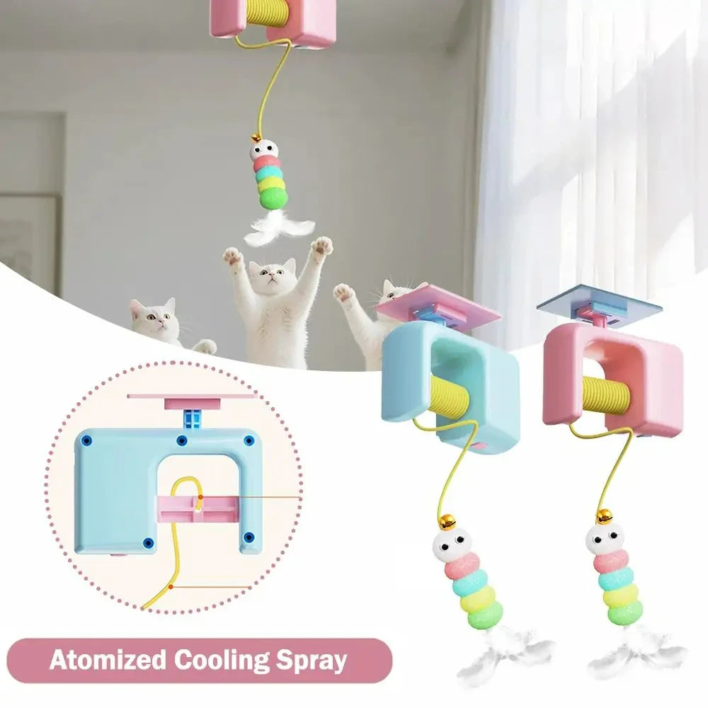 Electric Interactive Cat Teasing Stick Toy