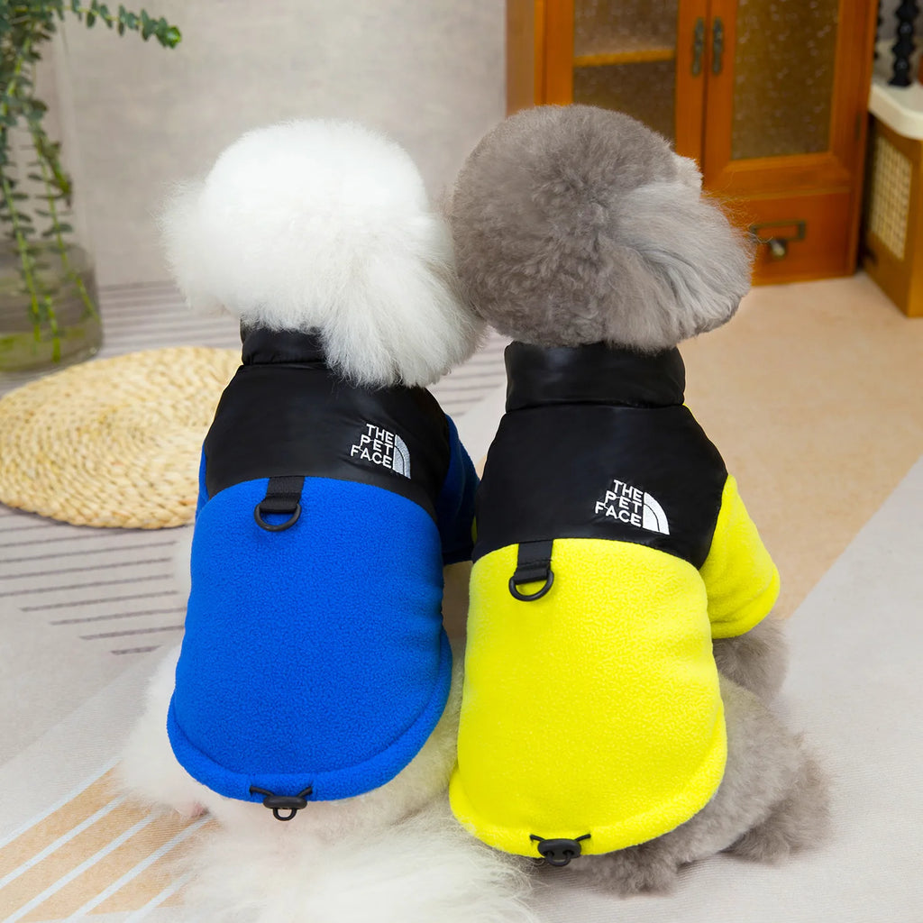 Fleece Thickened Dog Coat Autumn Winter Pet Clothes for Small Dogs