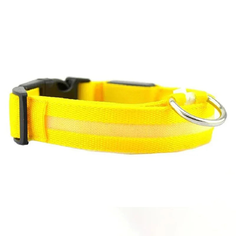 LED Glowing Dog Collars Waterproof Safety Necklace