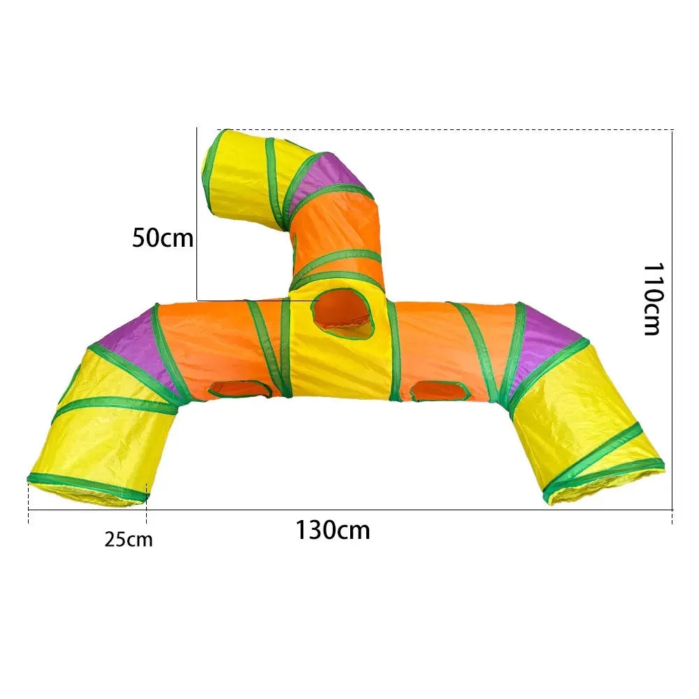 Three Ways Tunnel Cubes Foldable Bending Fun Toy