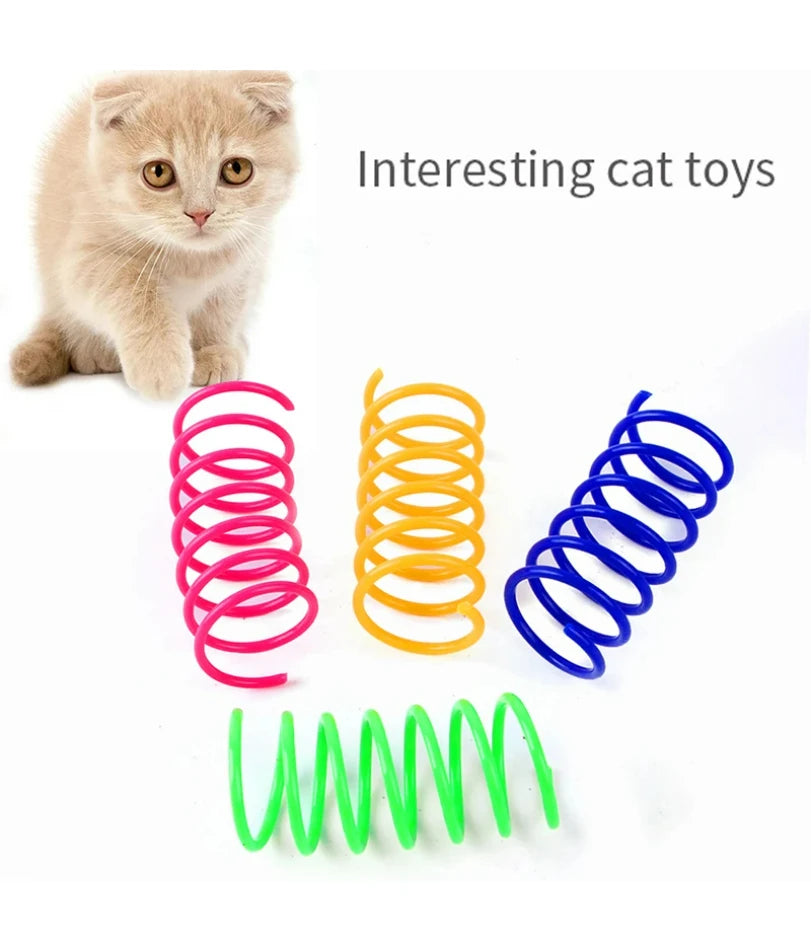 Cat Toys Wide Durable Heavy Gauge Cat Spring Toy 4/8/16/20pcs