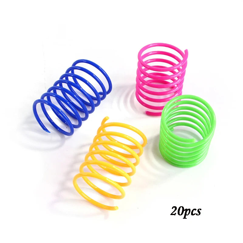 Cat Toys Wide Durable Heavy Gauge Cat Spring Toy 4/8/16/20pcs