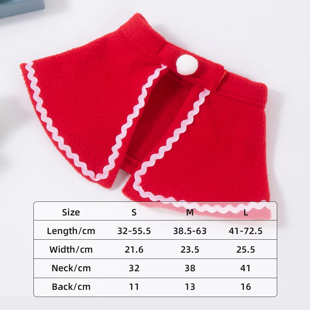 Christmas Santa Pet Costume Set Dog Cat Puppy Santa Hat And Scarf New Year Holiday Gift