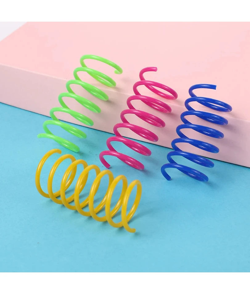 Cat Toys Wide Durable Heavy Gauge Cat Spring Toy 4/8/16/20pcs