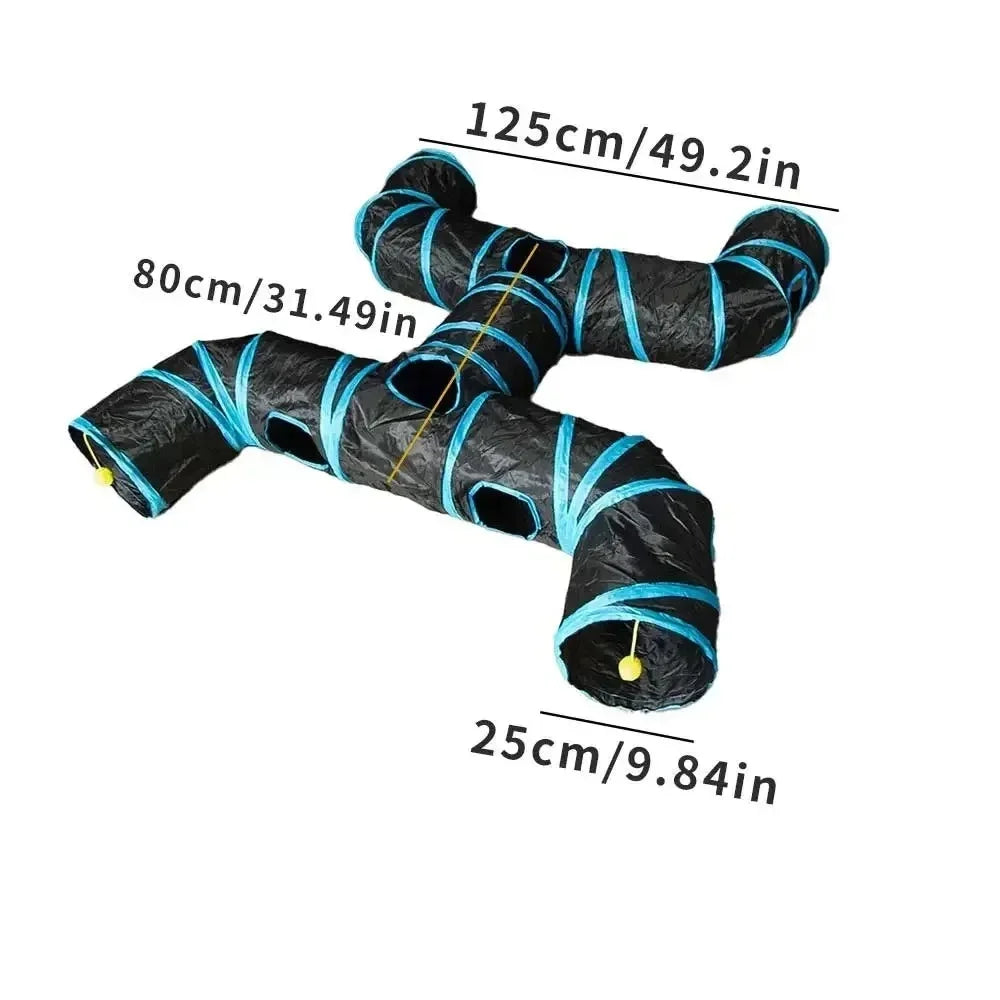 Three Ways Tunnel Cubes Foldable Bending Fun Toy