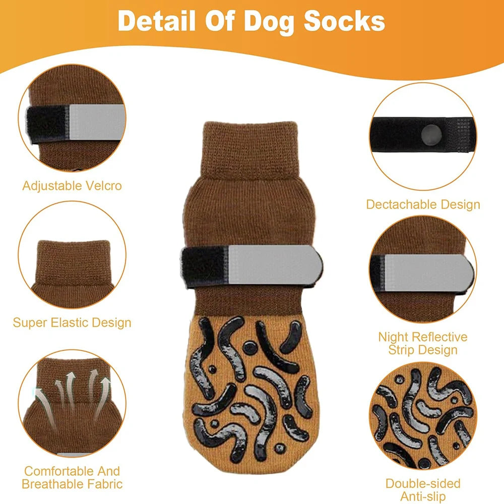 Non Slip Dog Socks Waterproof