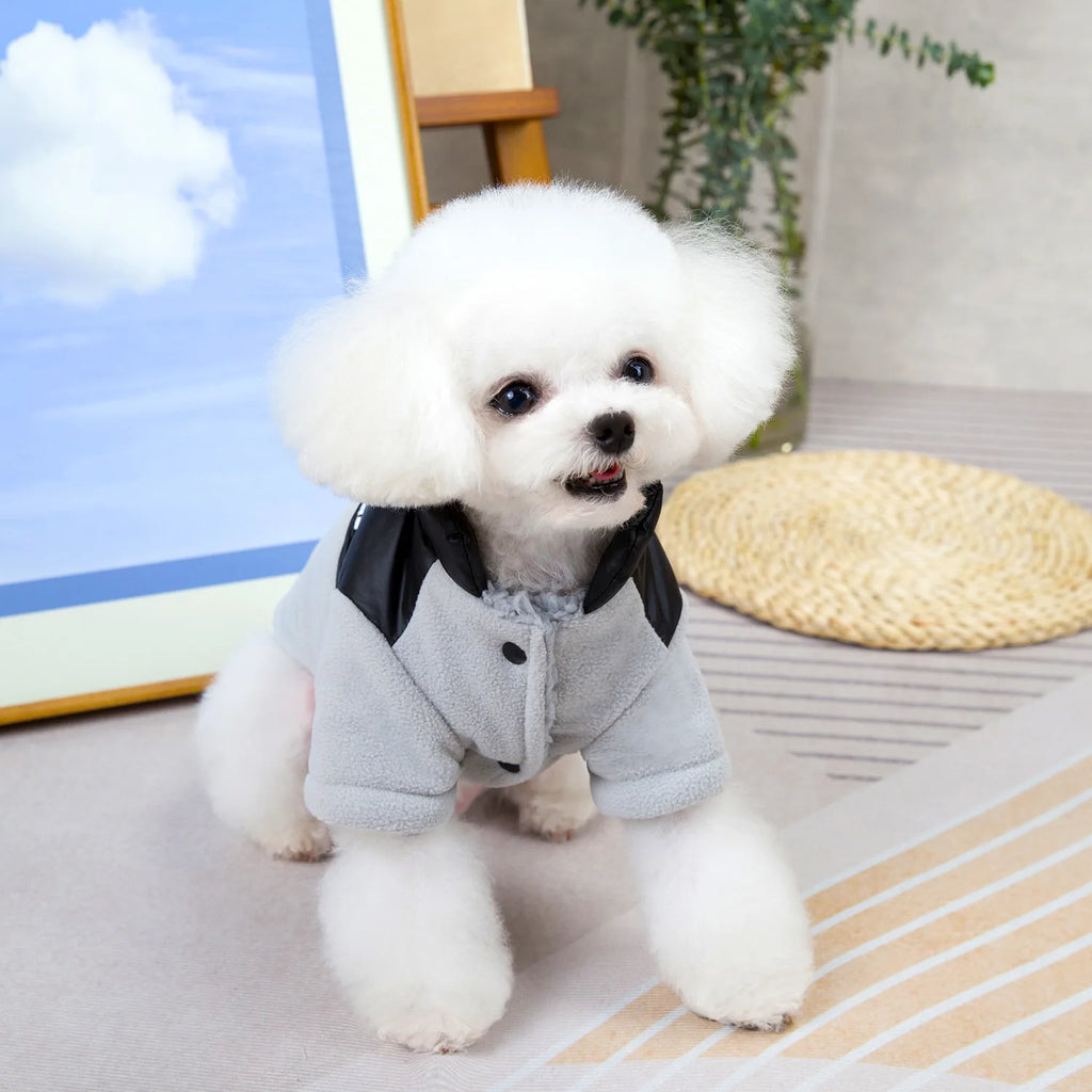 Fleece Thickened Dog Coat Autumn Winter Pet Clothes for Small Dogs