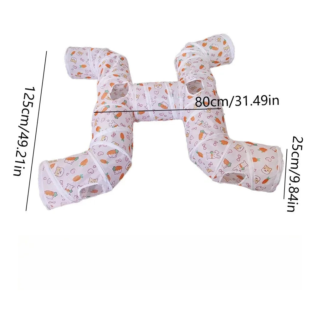 Three Ways Tunnel Cubes Foldable Bending Fun Toy