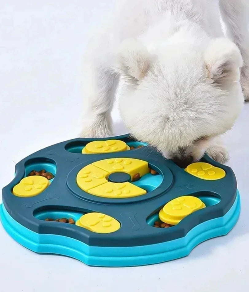 Dog Puzzle Toys Slow Feeder NonSlip Bowl