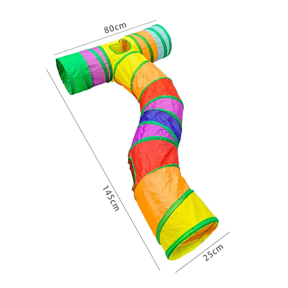 Three Ways Tunnel Cubes Foldable Bending Fun Toy