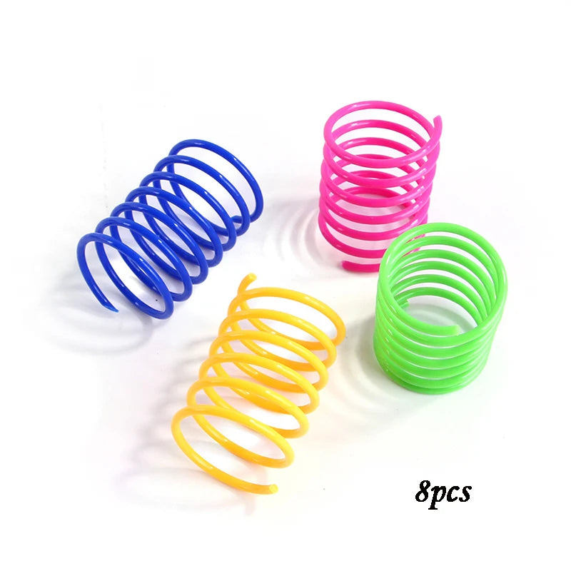 Cat Toys Wide Durable Heavy Gauge Cat Spring Toy 4/8/16/20pcs